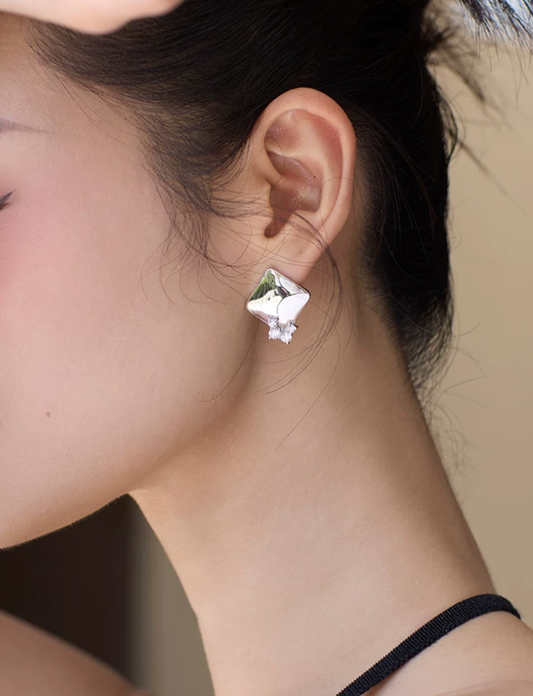 Starlight Square Spark Earrings