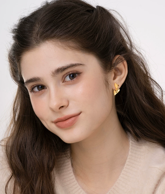 Whisper Heart Statement Earrings