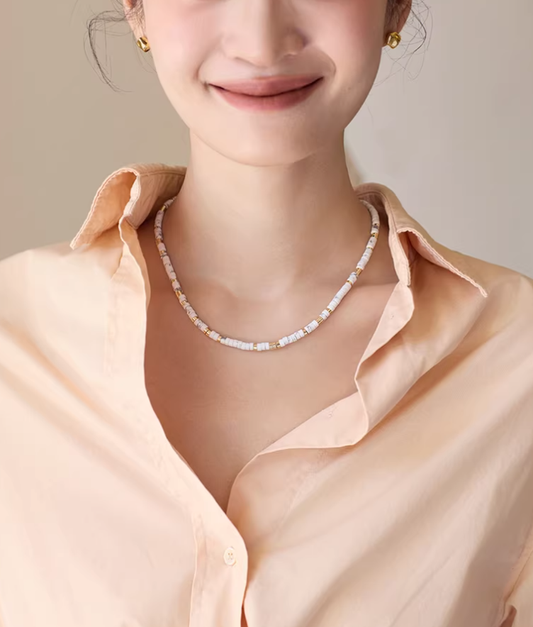 Roman Holiday Beaded Necklace
