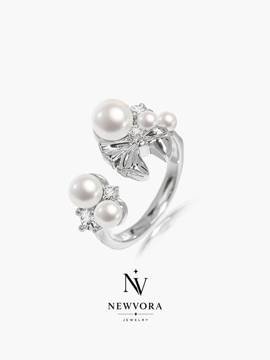 Romantic Bow Bubble Ring