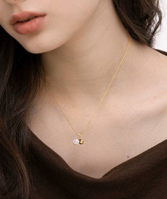 Cherry Cream Charm Necklace